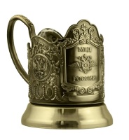 Подстаканник латунный "МВД"  Подстаканник латунный "МВД"