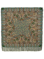 Шерстяной Павлопосадский платок "Садко", 125*125 см, арт. 598-52