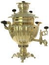 Угольный латунный самовар 3 литра форма "чаша" ТулПатронЗавод (ТПЗ) арт. 433749