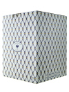 Фарфоровый чайный 3-x предметный комплект форма "Волна" рисунок "Кобальтовая сетка", Императорский фарфоровый завод