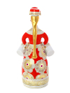 Подарочный набор для вина 3-х предметный, форма "Матрешка", рисунок "Красный сарафан", Императорский фарфоровый завод