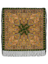 Шерстяной Павлопосадский платок "Шафран", 89*89 см, арт. 1155-10