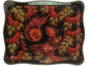 Поднос Жостово "Петухи" 50*40 см, арт. А-2.1