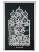 Панно "Кружевница" Вологодское кружево