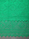 Оренбургский пуховый платок-паутинка зеленого цвета, арт. A 110-12