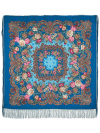 Шерстяной Павлопосадский платок "Бал-маскарад", 125*125 см, арт. 982-12