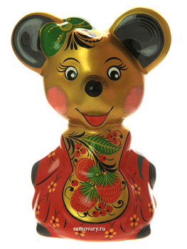 Фигурка "Мышь мама" Хохлома, символ года 2020