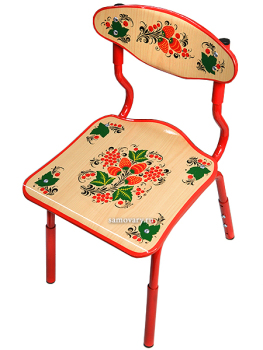 Детская мебель Хохлома - стул детский, регулируемый металлический каркас, арт. 79540000000