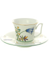 Чашка с блюдцем чайная форма "Юлия", рисунок "Июньская палитра", Императорский фарфоровый завод