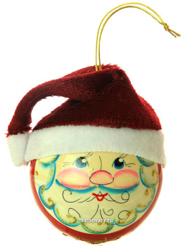 Новогодняя игрушка шар "Дед мороз"