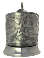 Никелированный подстаканник "Армия" Кольчугино Никелированный подстаканник "Армия" Кольчугино