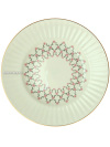 Тарелка десертная 150 мм форма "Волна" рисунок "Розовая сетка", Императорский фарфоровый завод