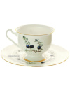 Чашка с блюдцем чайная форма "Айседора" рисунок "Шикша", Императорский фарфоровый завод