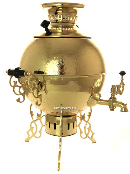 Электрический самовар 5 литров желтый "шар-паук", арт. 159692