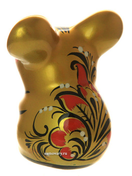 Фигурка "Мышь малыш" Хохлома, символ года 2020