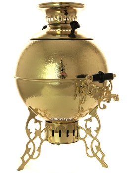 Электрический самовар 5 литров желтый "шар-паук", арт. 159692