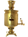 Самовар на дровах 8 литров желтый цилиндр фабрика В.С. Баташева (Котырева) арт. 433785