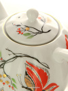 Чайник заварочный форма "Тюльпан" рисунок "Бабочки", Императорский фарфоровый завод