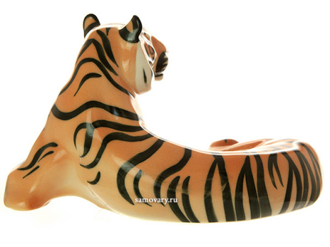 Скульптура "Тигр" б.р. высота 16,2 см,  Императорский фарфоровый завод