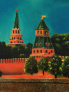 Поднос Жостово "Московский Кремль" в подарочной упаковке арт. 8185
