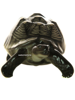 Скульптура "Черепаха темный панцирь" Императорский фарфоровый завод
