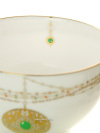 Чашка с блюдцем чайная форма "Яблочко" рисунок "Золотой медальон", Императорский фарфоровый завод