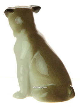 Скульптура "Мопс сидящий Мики" Императорский фарфоровый завод