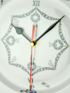 Декоративные часы форма "Европейская" рисунок "Балет Жизель" Императорский фарфоровый завод