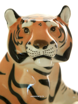 Скульптура "Тигр" б.р. высота 16,2 см,  Императорский фарфоровый завод