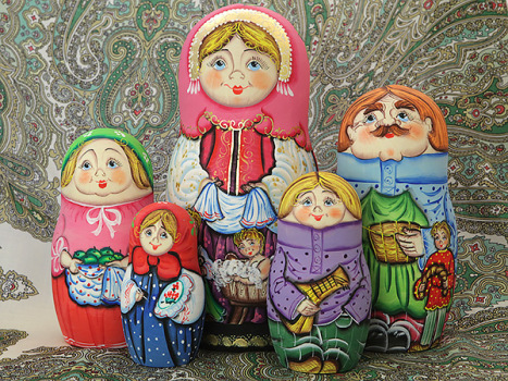 Набор матрешек "Семейка", арт. 1103э