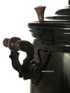 Угольный самовар на дровах 7 литров "цилиндр" черный никель, арт. 270788