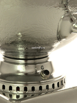 Электрический самовар 5 литров шар "Серебро" с автоматическим отключением арт. 159679к