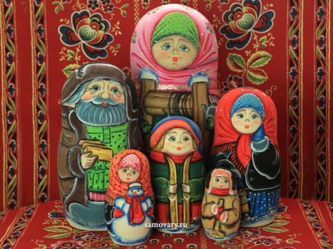 Набор матрешек "Семейка", арт. 1104э