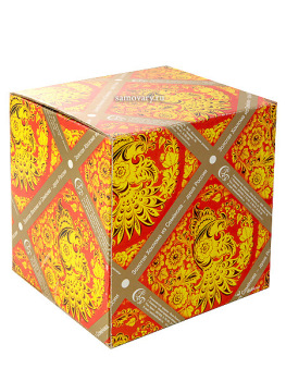 Коробка миниатюрная с хохломской росписью "Золотые цветы", 50х110