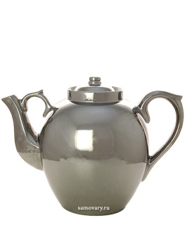Чайник заварочный керамический 4,5 л "под серебро"доливной