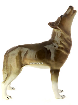 Скульптура из фарфора "Волк стоящий", Императорский фарфоровый завод