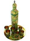 Набор для вина "Кудрина на зеленом фоне" музыкальный 8 предметов арт.63840000008