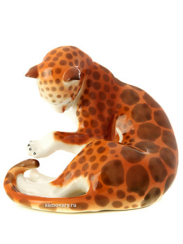 Скульптура фарфоровая "Леопард", Императорский фарфоровый завод