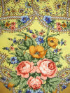 Шерстяной Павлопосадский платок "Марья-искусница", 89х89 см, арт. 1606-2