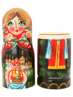 Матрешка-штоф "Сюжет. Каравай" 0,5 л, арт. 029