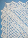Оренбургский пуховый платок экрю, арт. П1-130-02