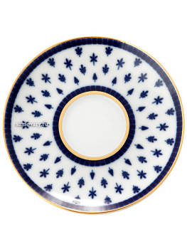 Чашка с блюдцем чайная форма "Банкетная", рисунок "Верхне-Лебяжий мост", Императорский фарфоровый завод