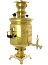 Угольный самовар 8 литров желтый цилиндр Торговый Дом наследников Баташева арт.465593
