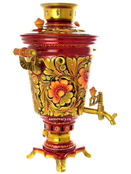 Набор самовар электрический 4 литра с художественной росписью "Кудрина", арт. 121090