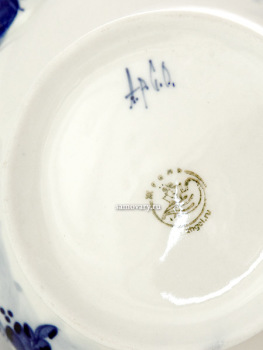 Чайник-самовар заварочный керамический с росписью "Гжель", арт.5