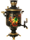 Набор самовар электрический 7 литров с художественной росписью "Клен на черном фоне", арт. 140253