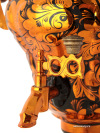 Электрический самовар 3 литра с художественной росписью "Золотая хохлома",  "репка" арт. 110449