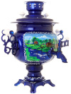 Набор самовар электрический 3 литра с художественной росписью "Летний вечер", арт. 112974