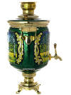 Электрический самовар 10 литров с художественной росписью "Ясная поляна", арт. 110238