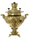 Угольный латунный самовар 8 литров ваза фабрика Н.А.Воронцова арт.433337